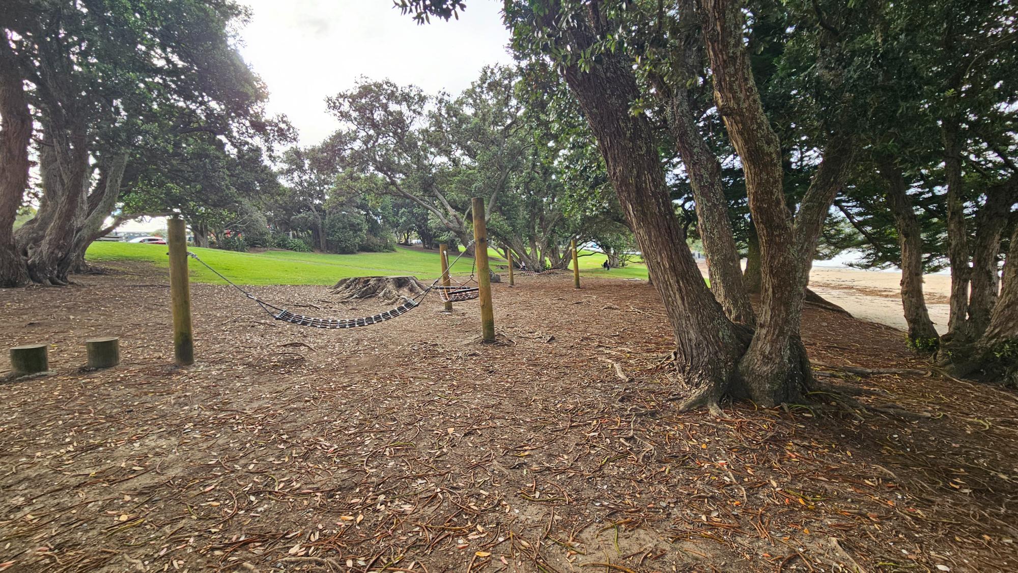 Hammock down toward the beach, just below the playground