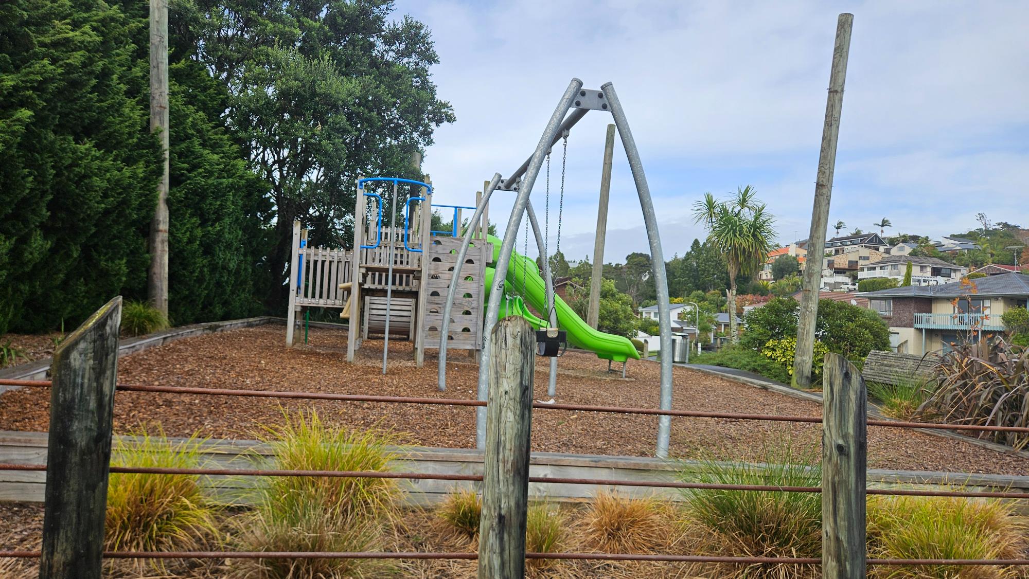 Fully fenced play area at Portsea Reserve Playground