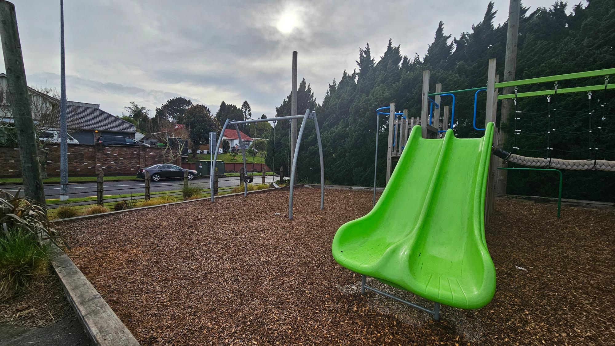 Twin Slide in Portsea Reserve Playground