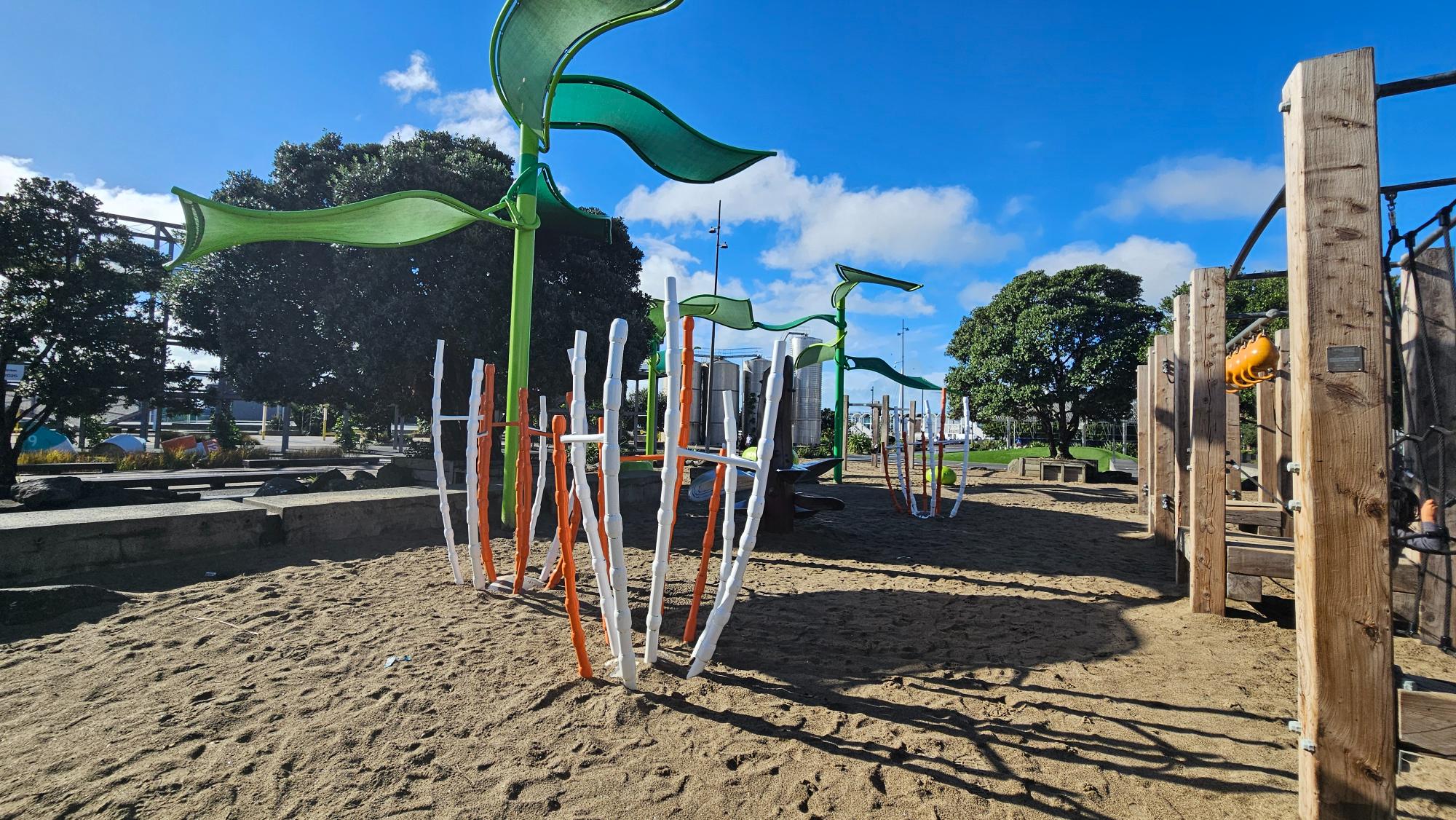 No flashy equipment here — just simple, engaging play structures that younger kids are going to love.