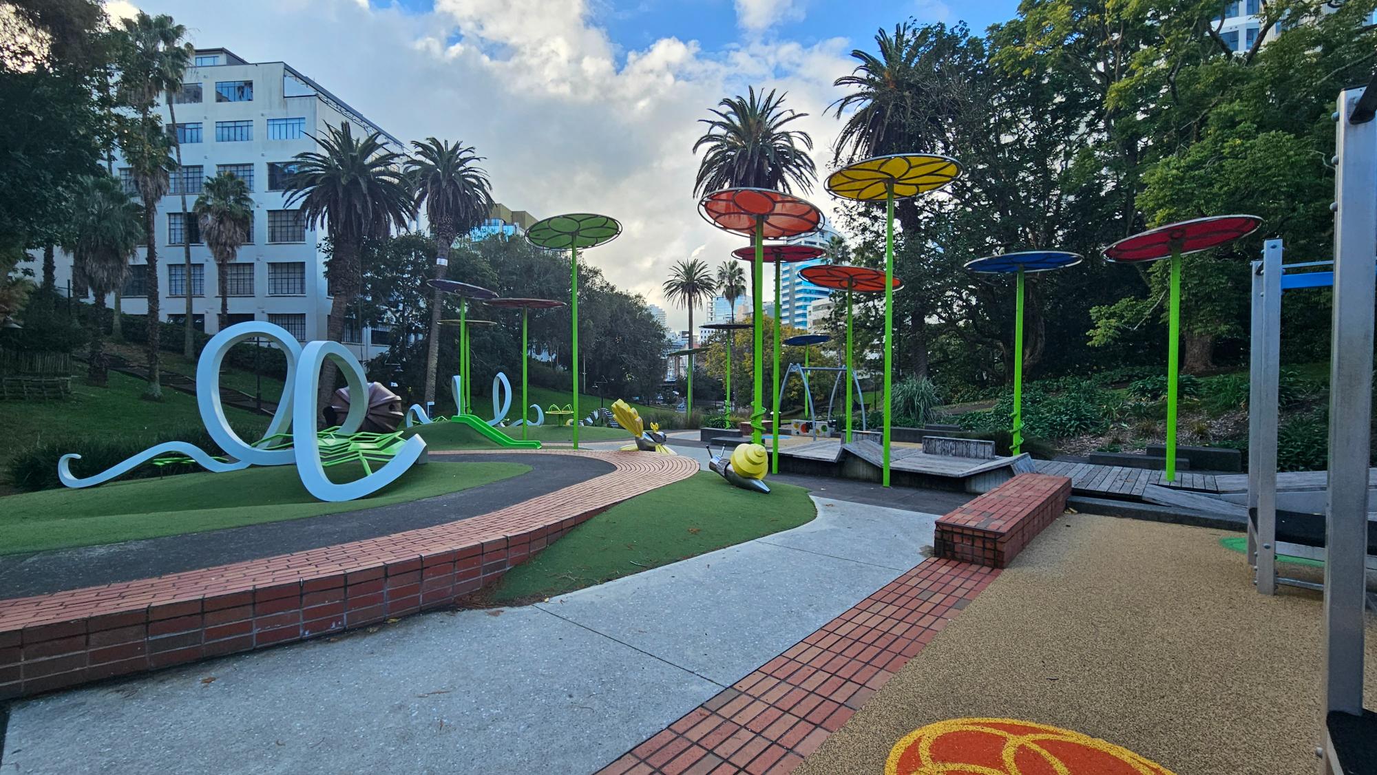 Flooring mixes artificial turf with rubber surfacing in sections