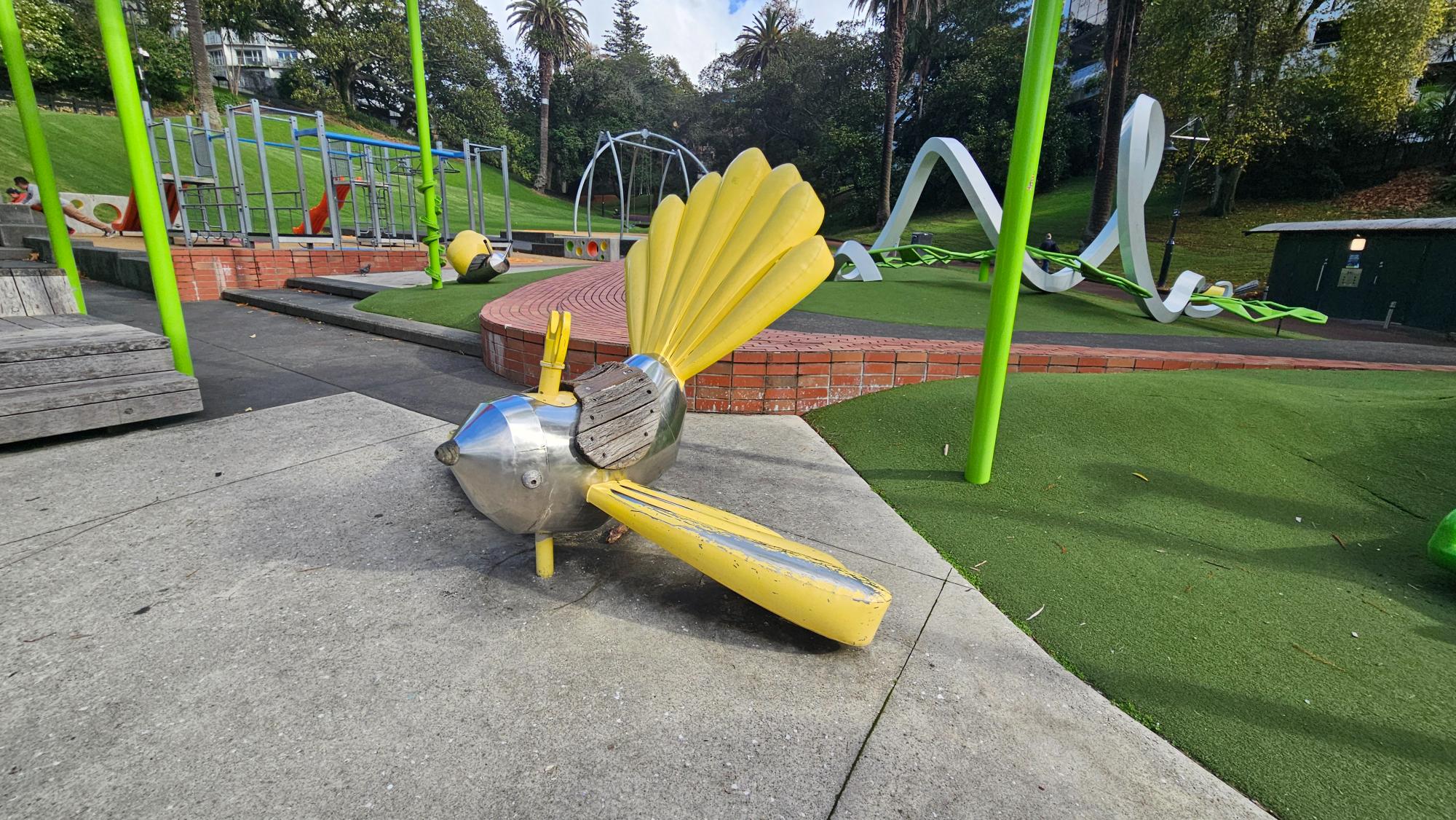 Charming bird- and snail-shaped seats add playful detail