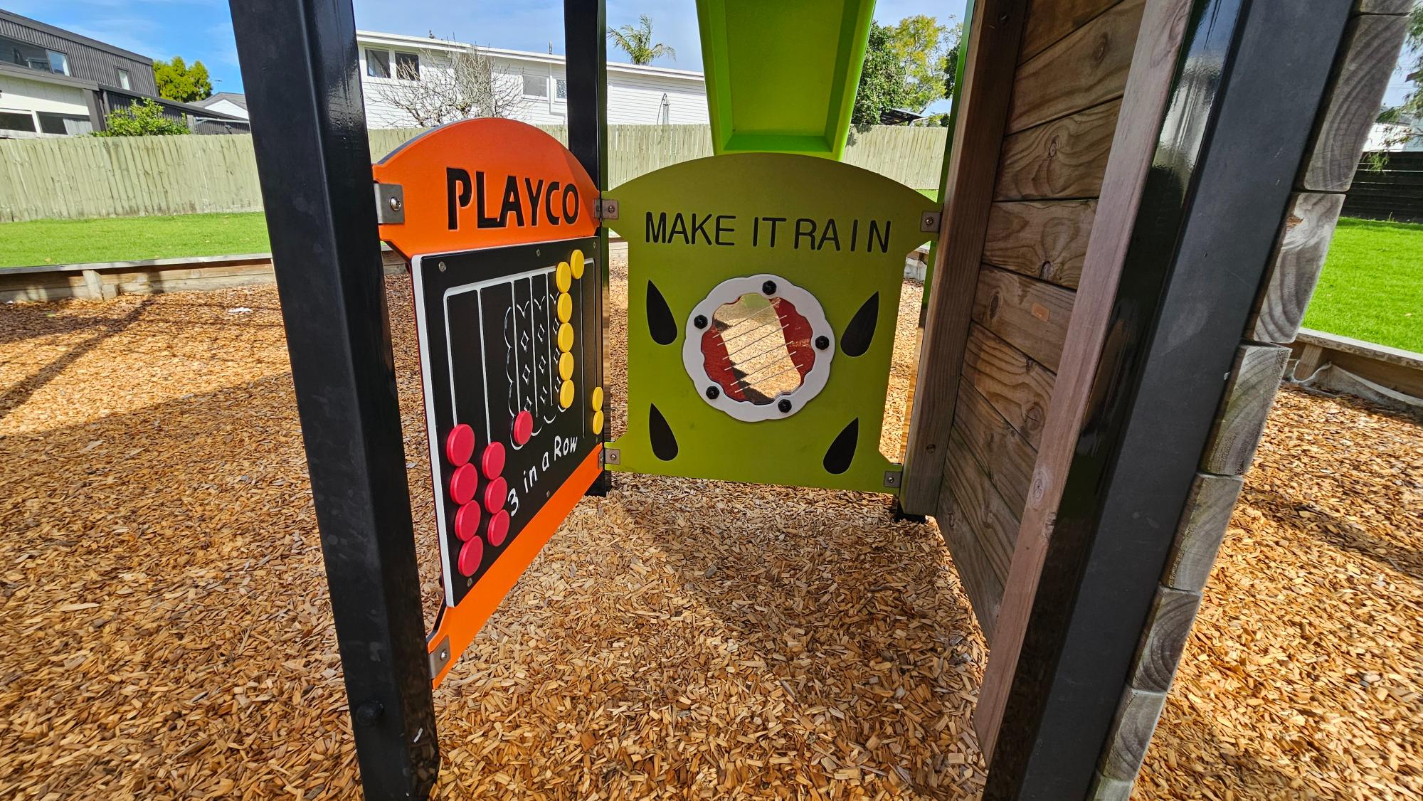 The sensory play equipment for young kids is kept clean and well maintained.