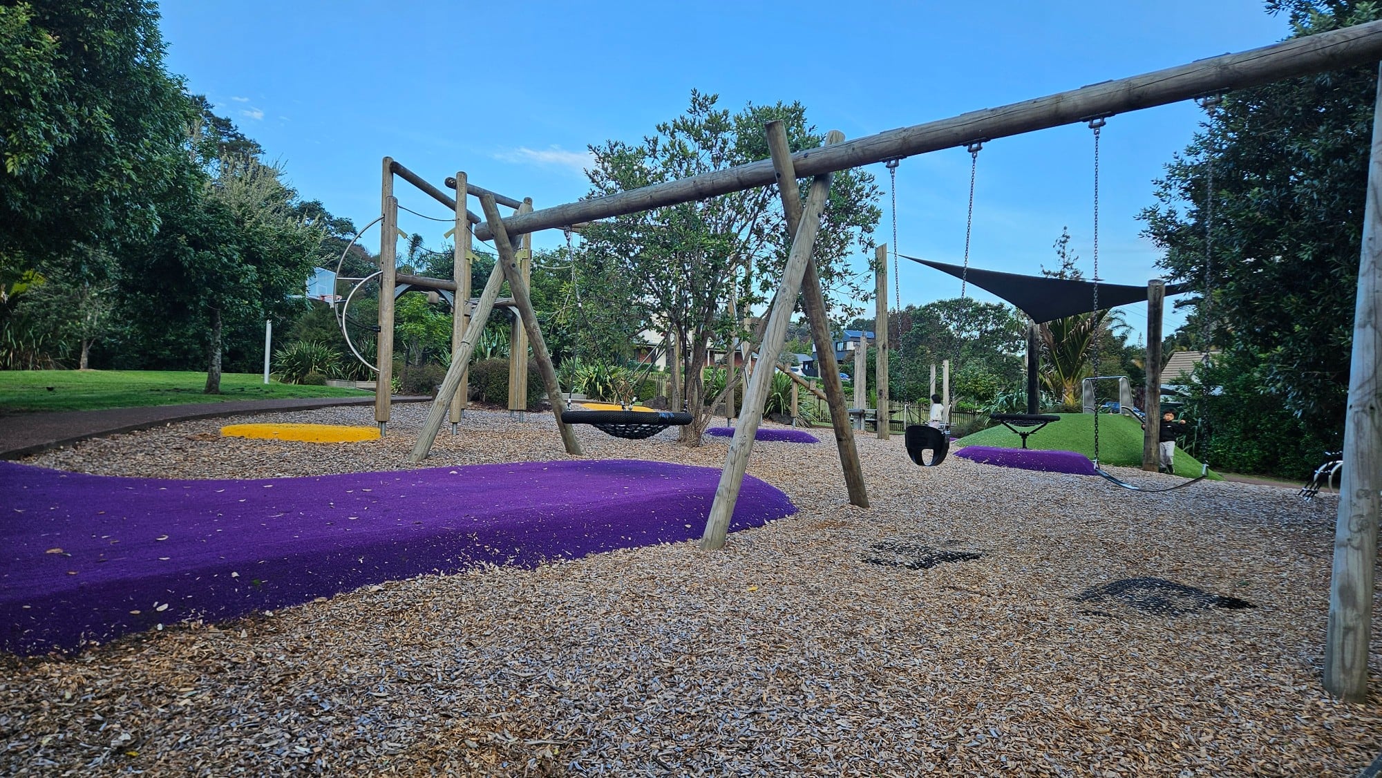 The colors make this playground feel really vibrant and inviting