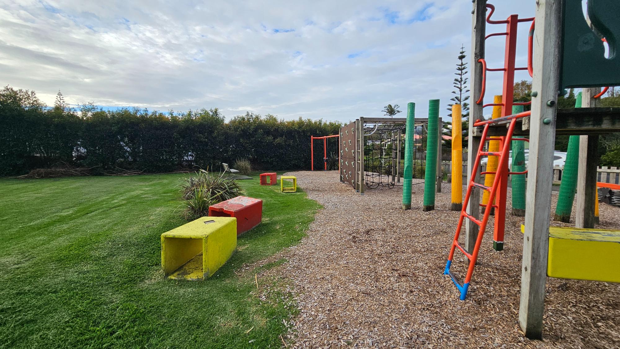 Colorful Benches at Seine Reserve Playground
