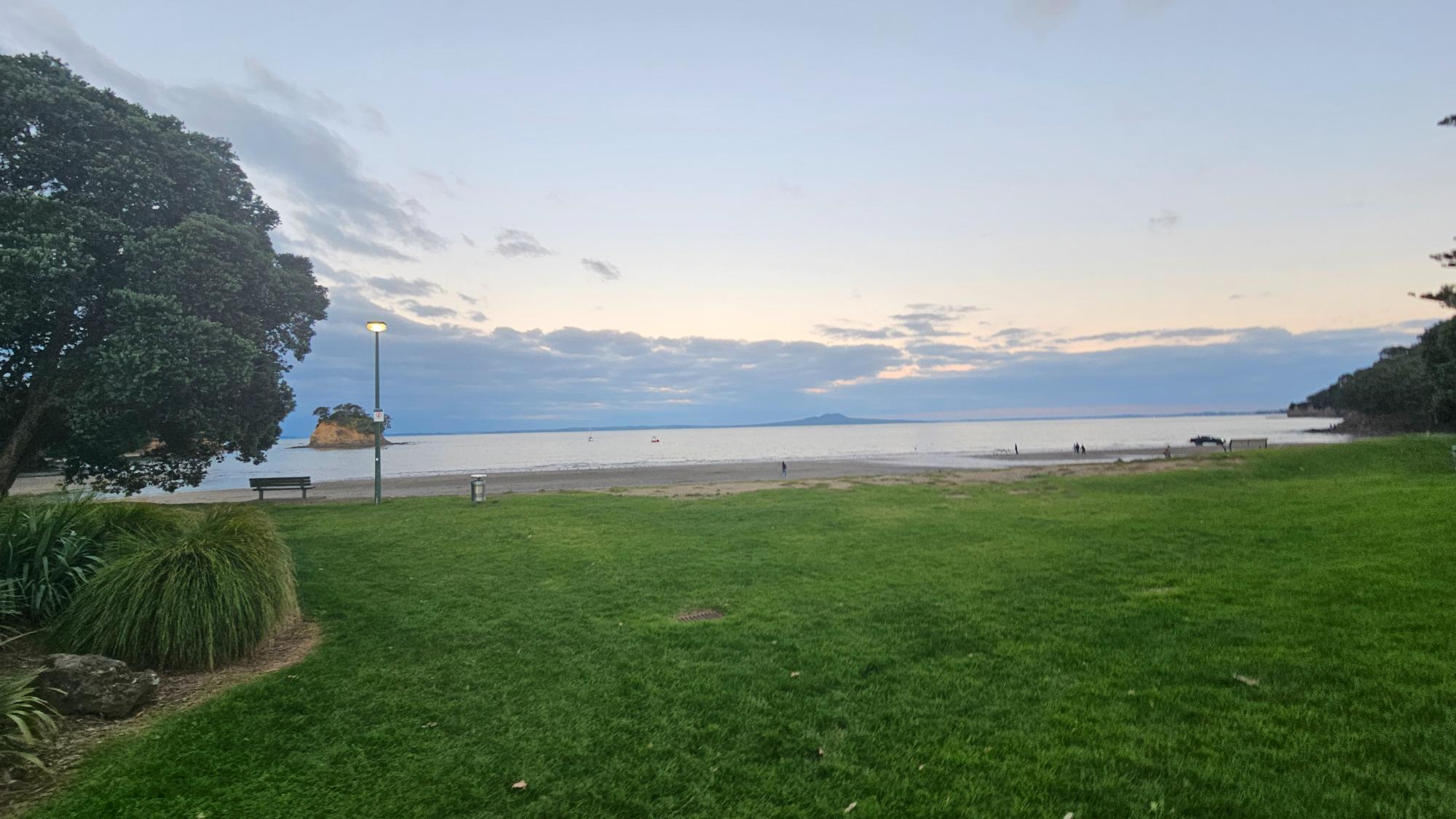 View from Waiake Beach Reserve