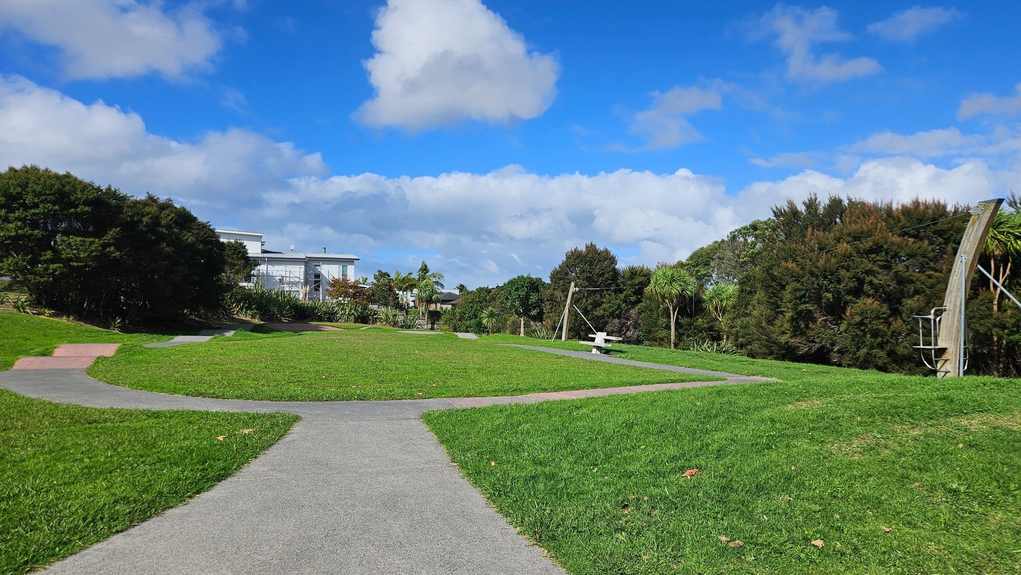 Mini scooter/skate track at Harrowglen Drive Playground