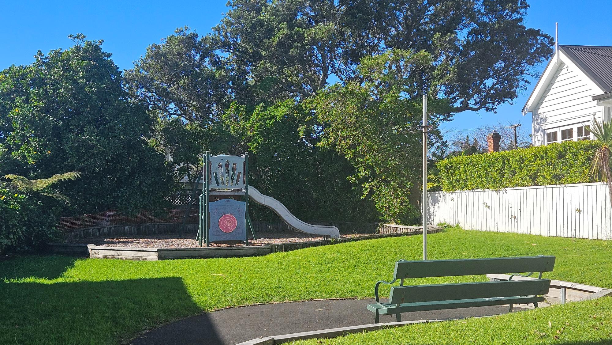 Small slide at Kiwi Reserve Playground, Stanley Point