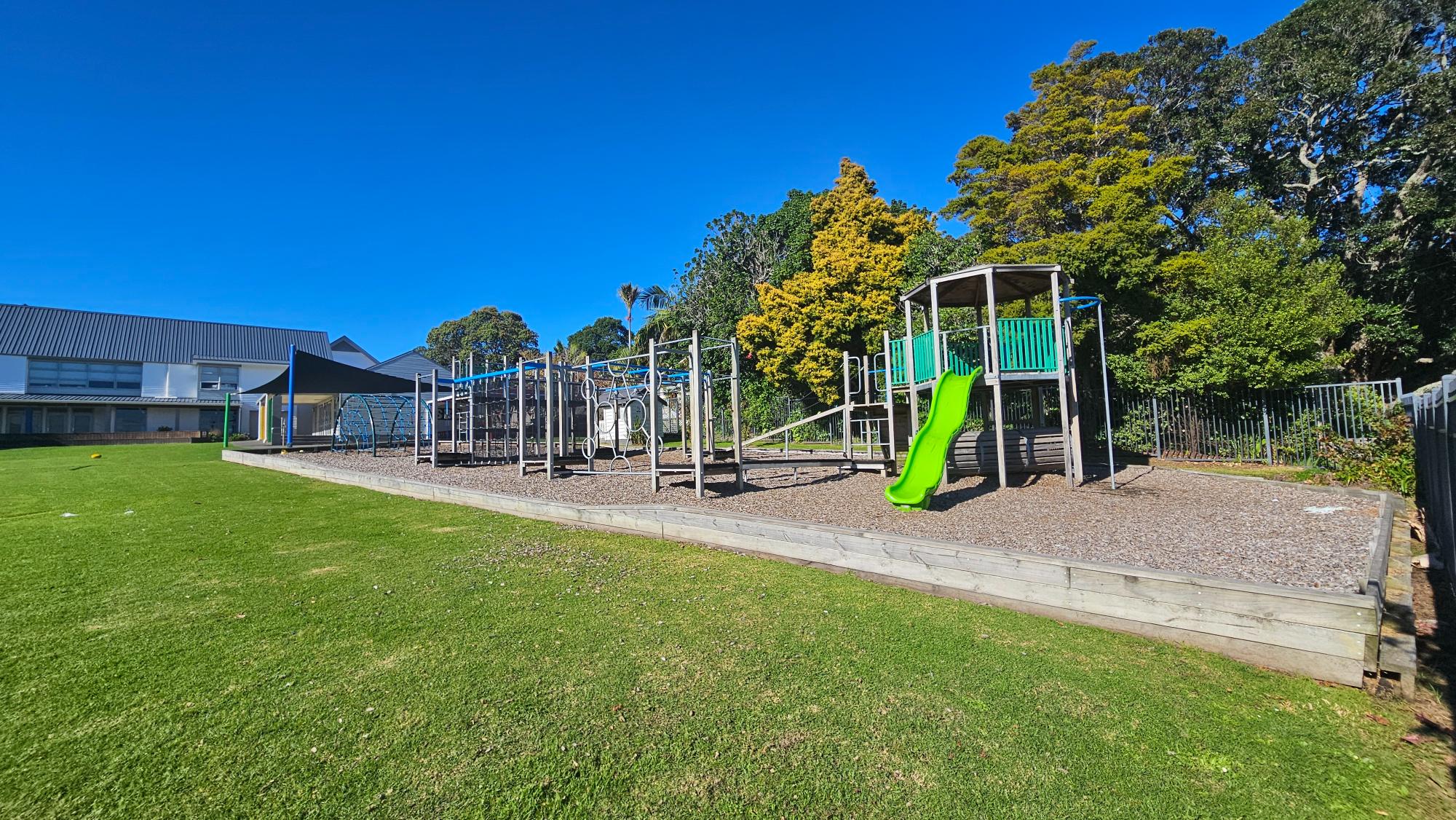 Playground at Stanley Bay School, Stanley Point