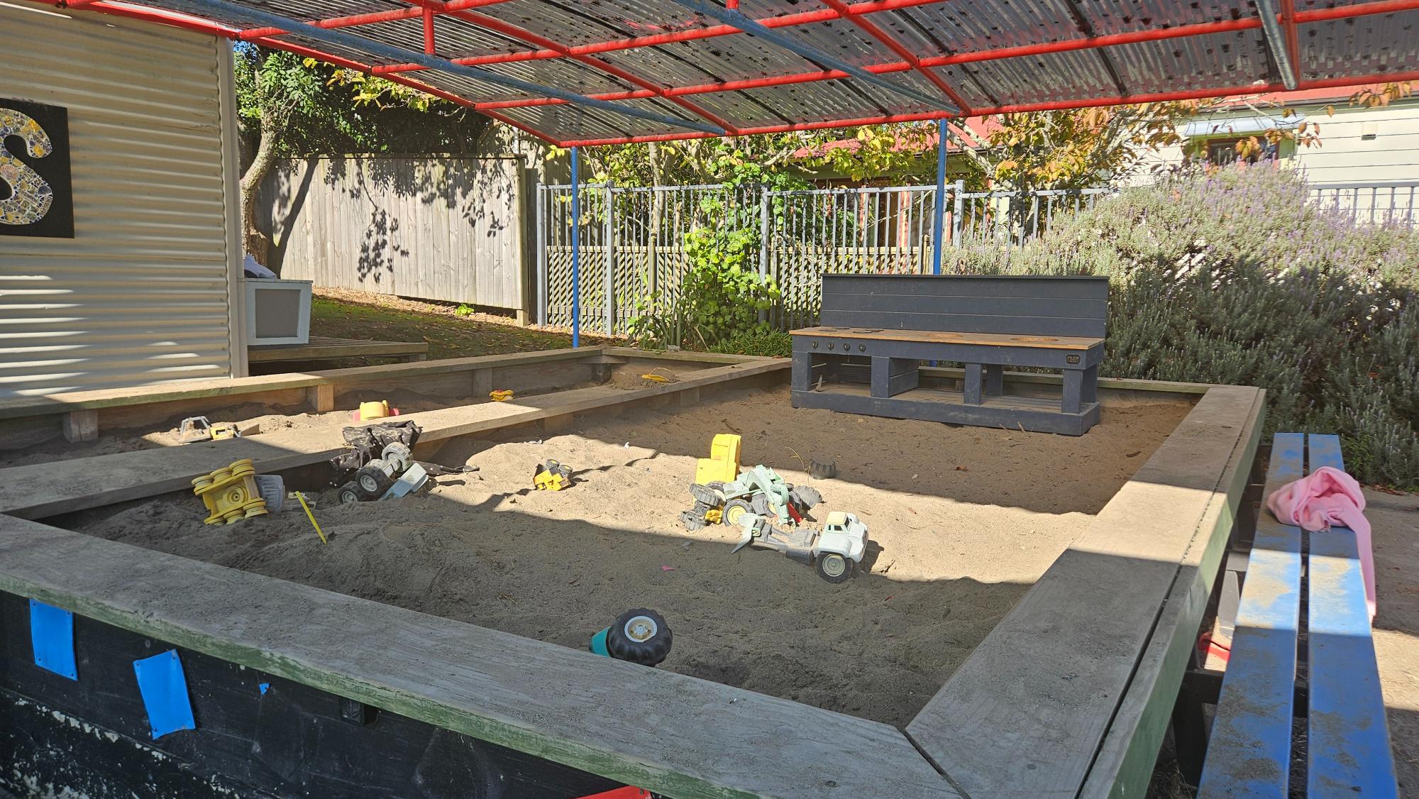 Sandpit and toddler play at Stanley Bay School Playground