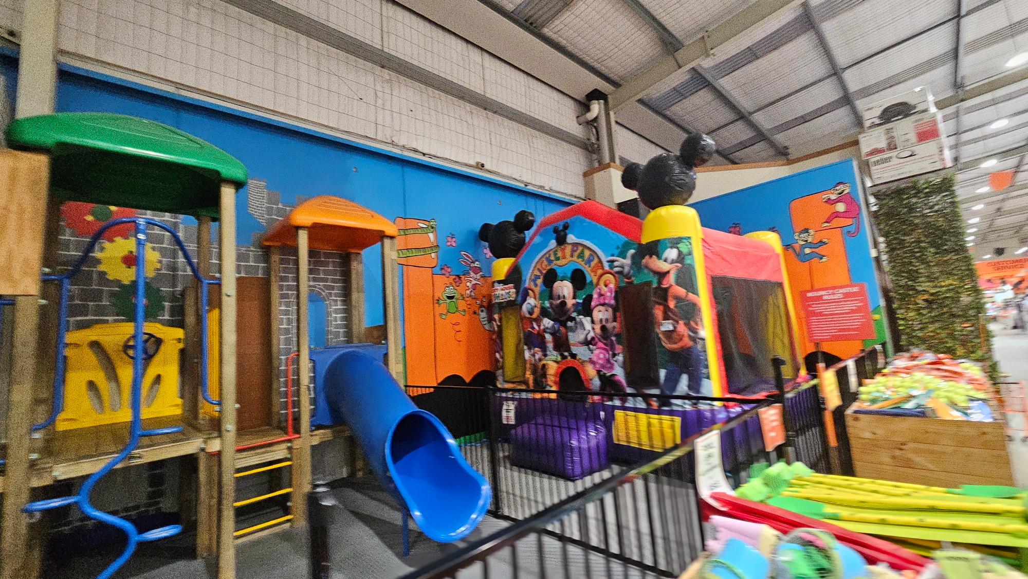 Indoor play area inside Mitre 10 MEGA Glenfield