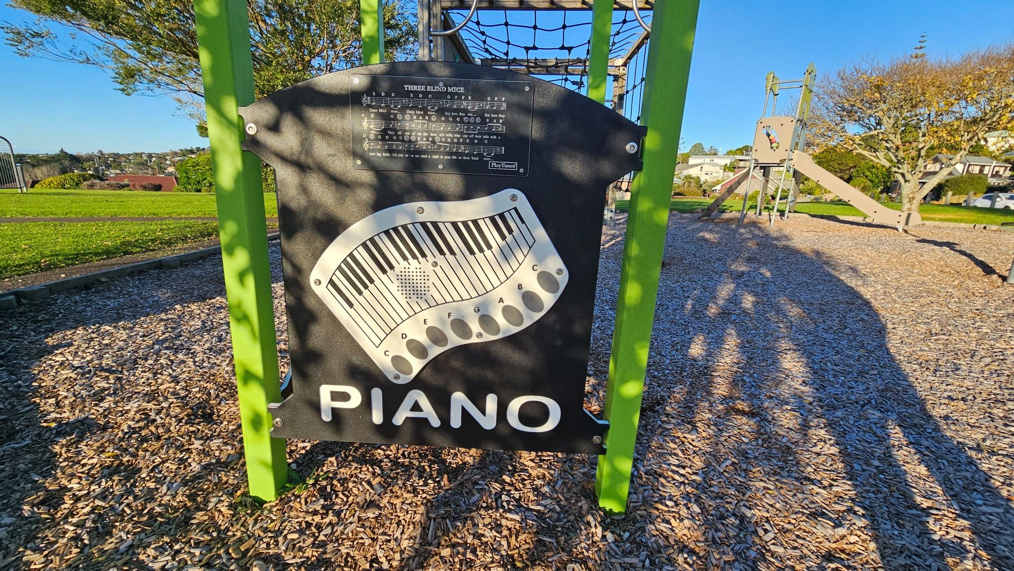 Play panel at Bronzewing Reserve. Unfortunately, it didn’t appear to be working during our visit.