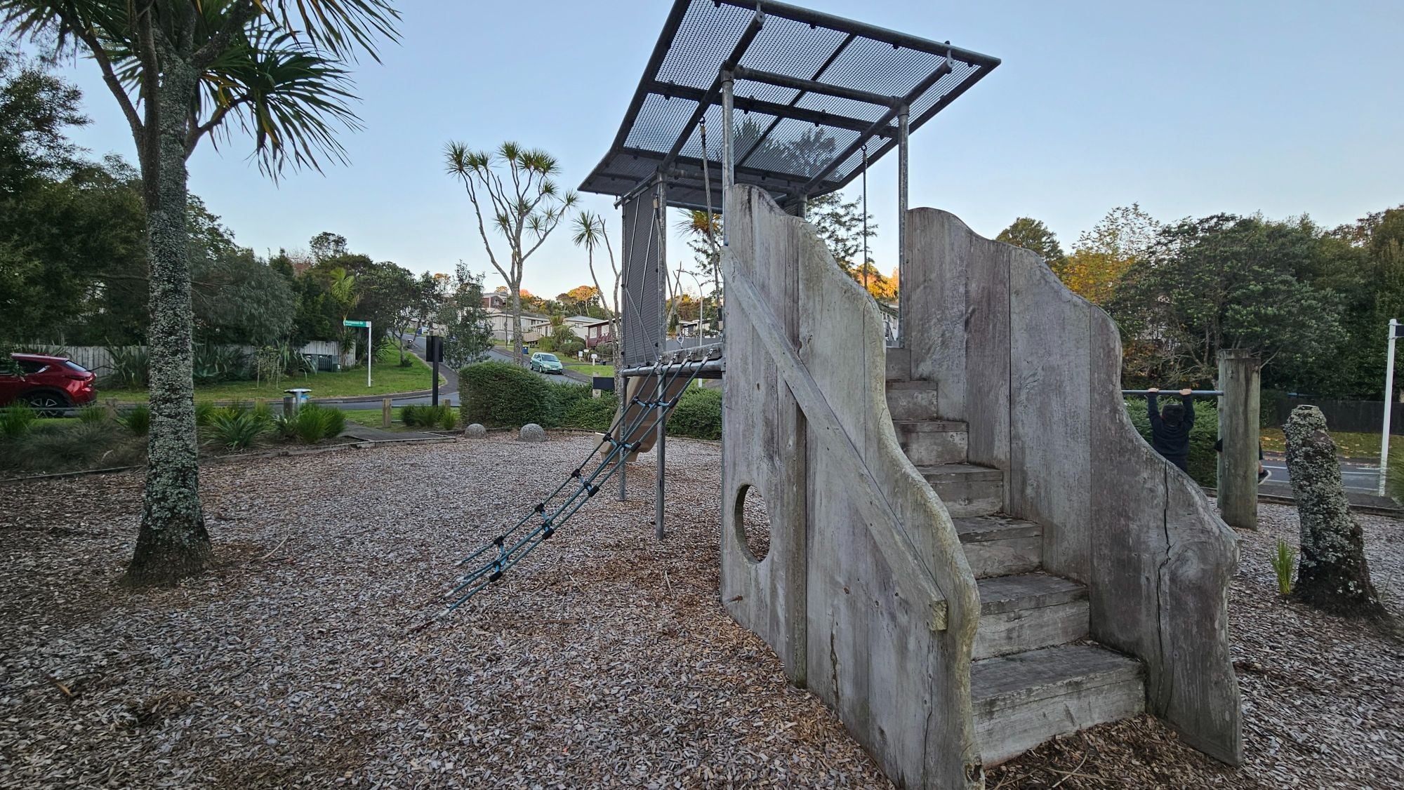 Toddler-friendly slide and play area at Fernwood Grove