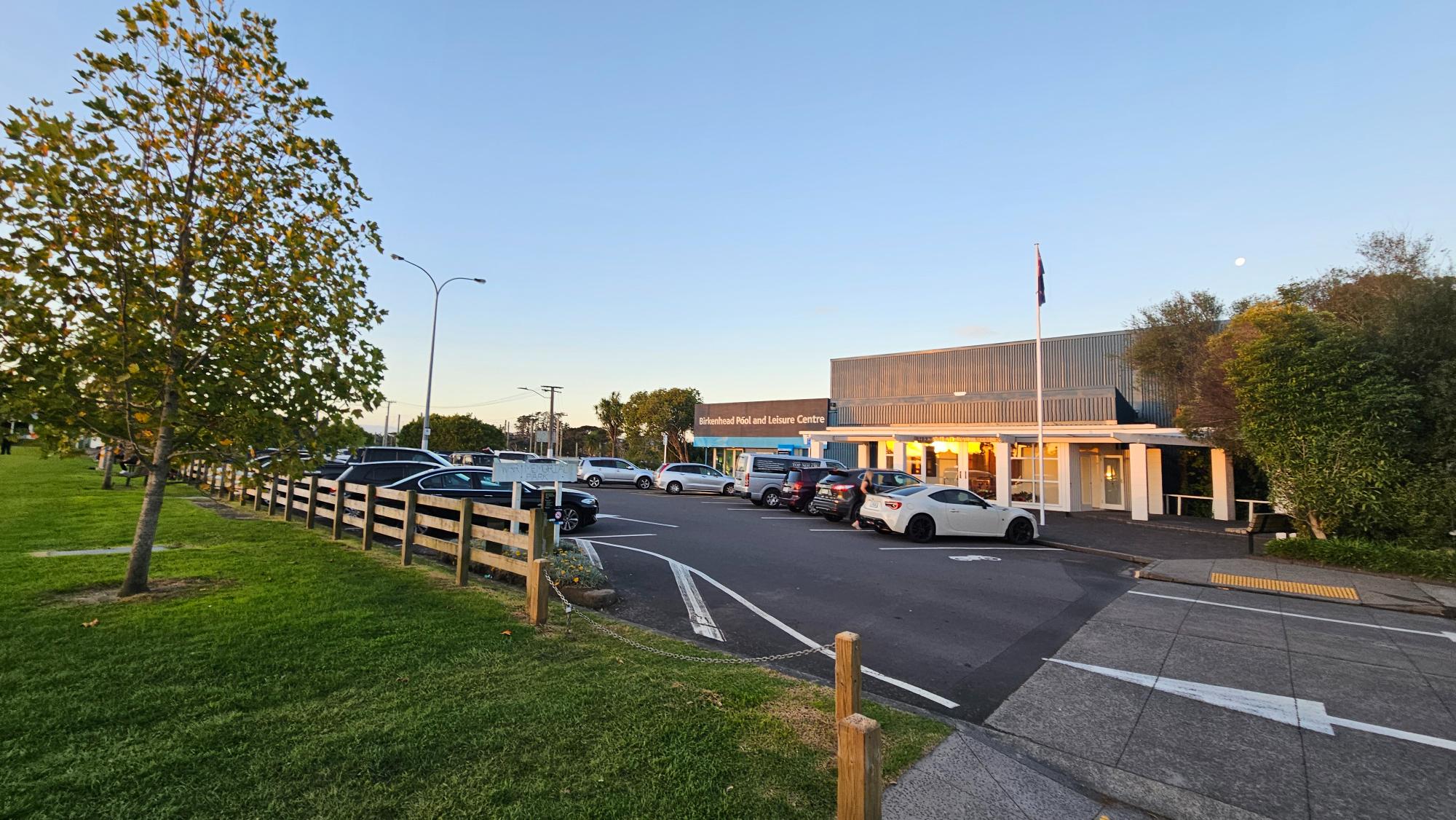 Dedicated parking area available for leisure center visitors