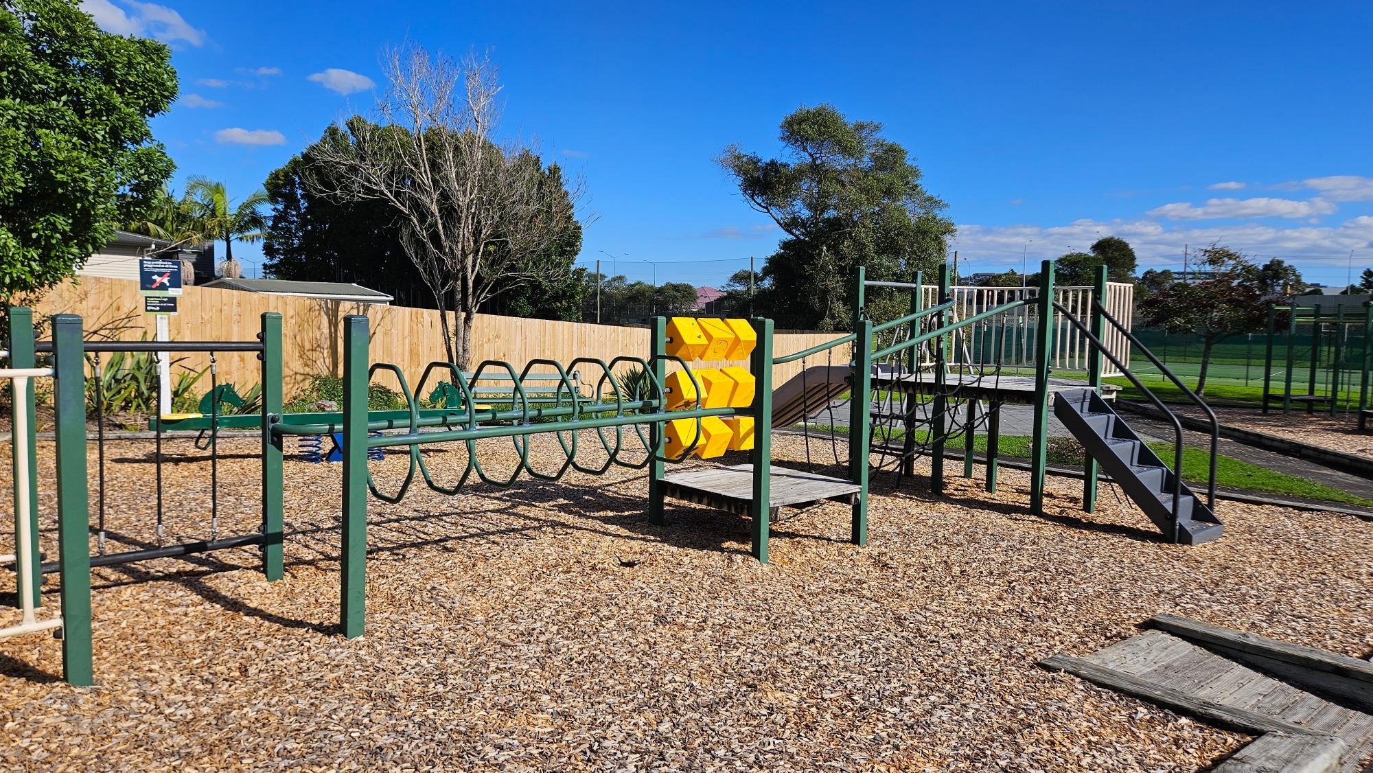 Separate play zones for younger kids at Bond Reserve Playground