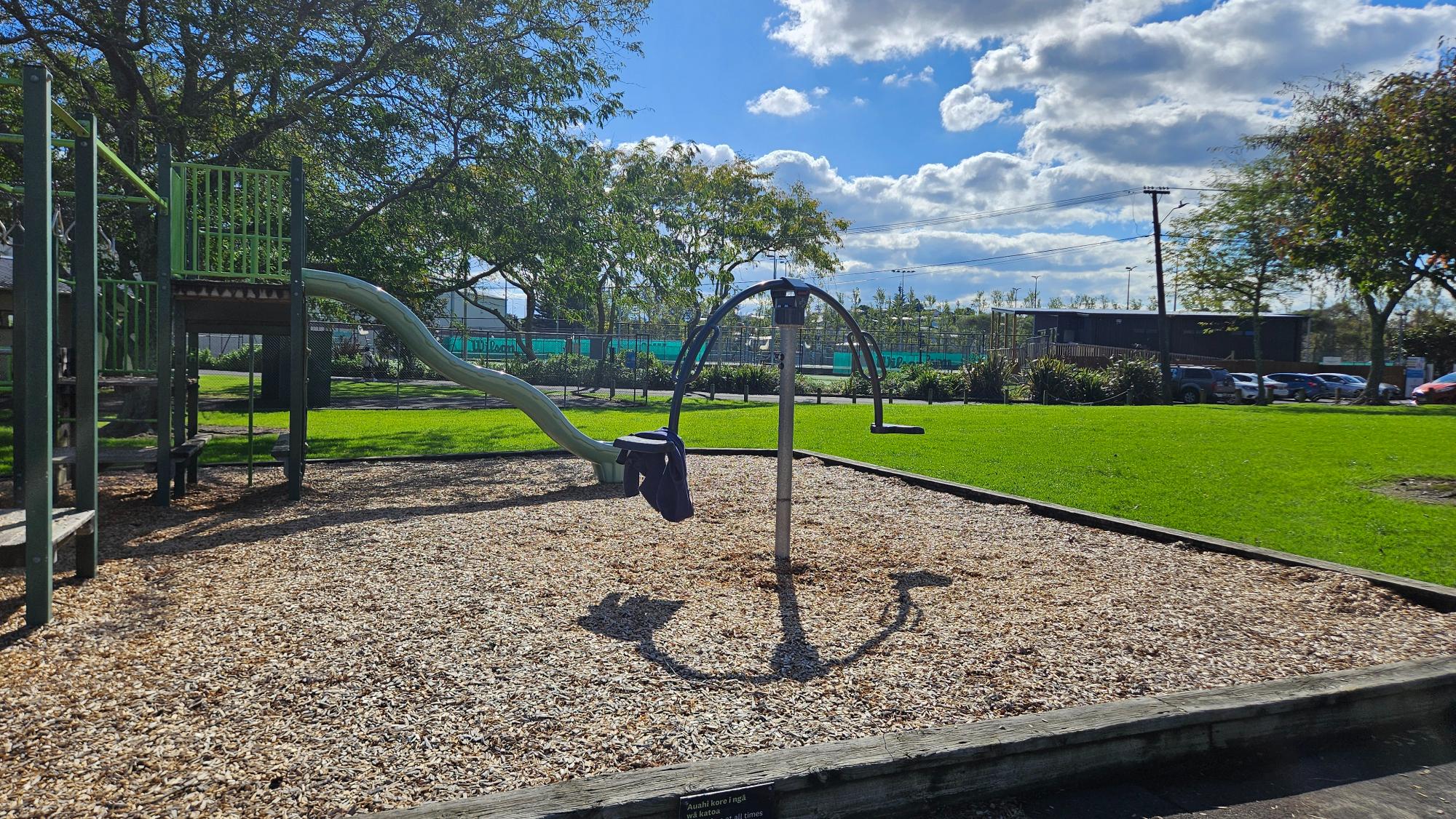 My kid’s favorite: a 360-degree rotating seesaw.